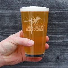 Heavy weighted bottom 16 oz pint glass
