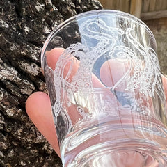 2oz capacity Kraken shot glass