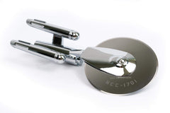 Nine inch pizza cutter inspired by Star Trek Enterprise