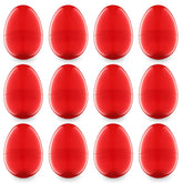 Entervending 3 inch fillable Easter eggs set of 12 in red green yellow orange purple pink