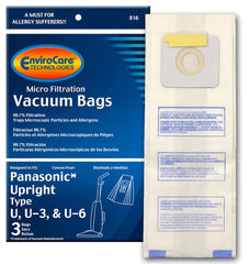 EnviroCare replacement bags for Panasonic Types 3 and U-6