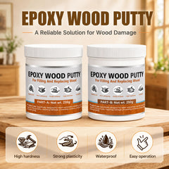 2-Part epoxy wood repair kit with hardener