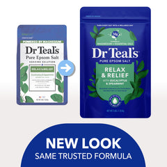 Eucalyptus and spearmint scent from Dr Teal's soak