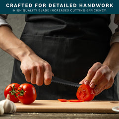 Ergonomic polypropylene handle tomato knife