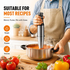 Ergonomic handheld immersion blender design