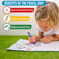 Left and right handed ergonomic pencil holder