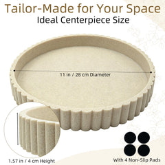 11 inch resin circle tray diameter on table
