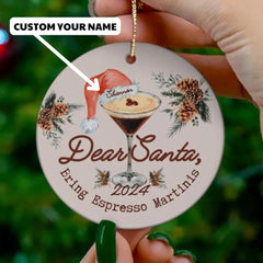 Espresso Martininis Ornament for cocktail lovers Christmas decor