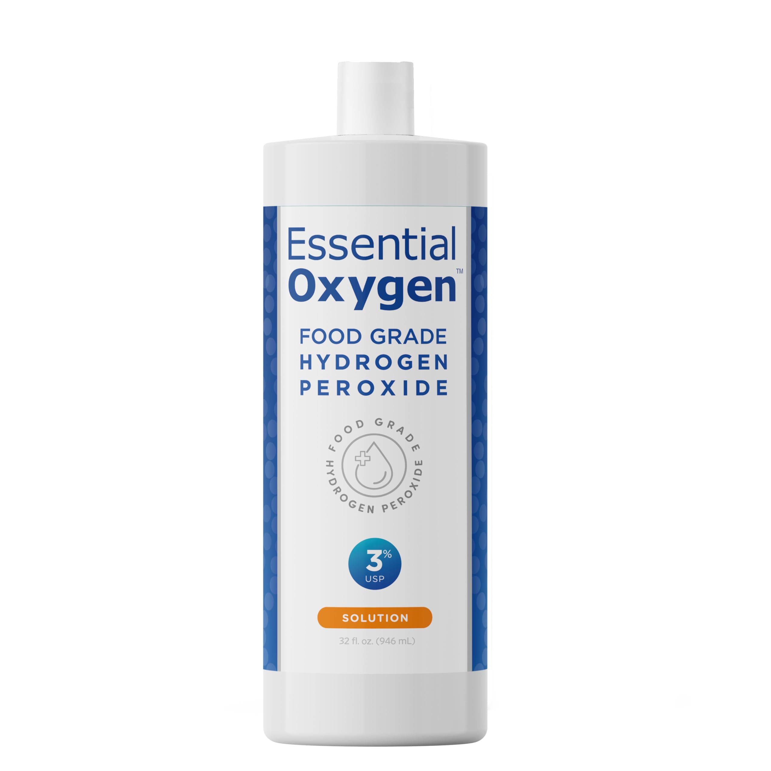 Essential Oxygen food grade hydrogen peroxide 32 oz bottle