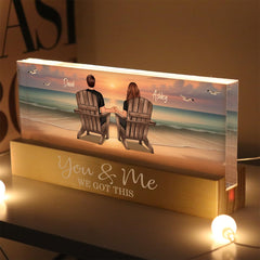 6 inch night light with see through acrylic