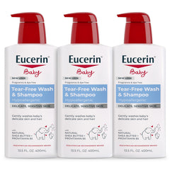 Eucerin Baby Unscented Shampoo and Body Wash 13.5 oz bottle