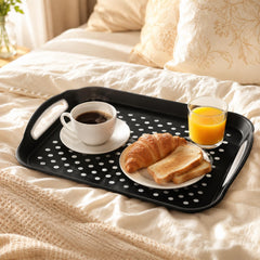 EupHHonycs 4Pcs Large Nonslip Tray White 15.7 x 11.2 inches