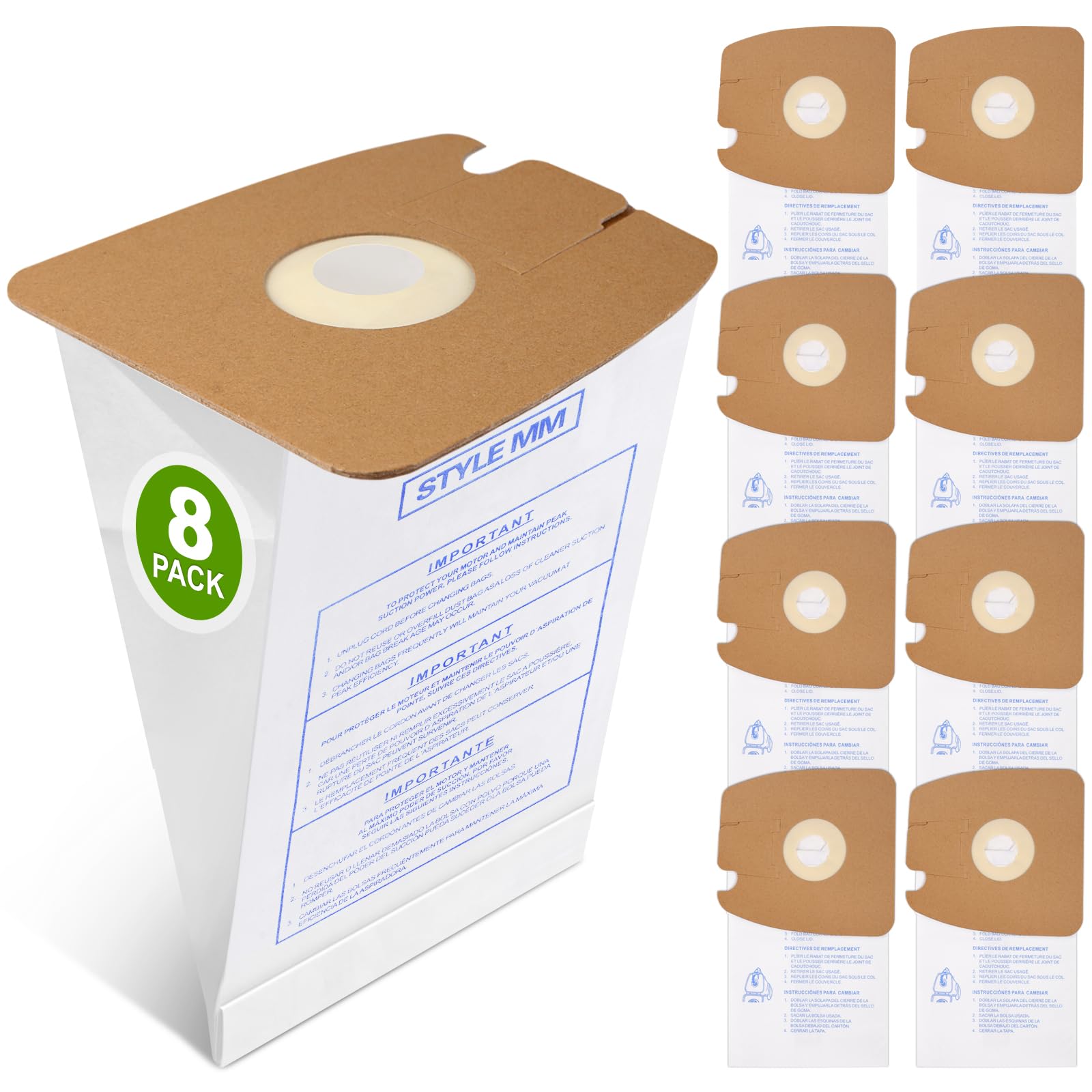 Eureka Mighty Mite MM vacuum bags compatible with 3670 3680 series