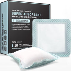 Everlit super absorbent dressing for wound care 4x4 sterile pad