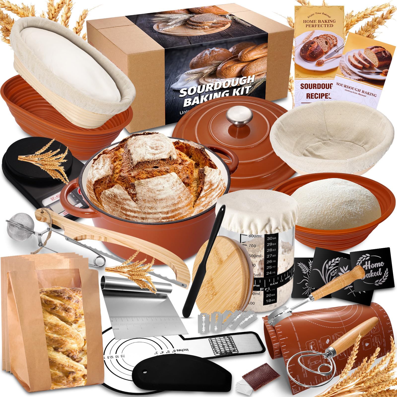 EWFEN sourdough starter kit enamel pot and accessories