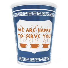 ExceptionLab 10 oz ceramic coffee cup with Greek Anthora design