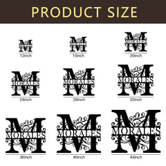 EXUNART Wedding Gift family name sign decorative plaque