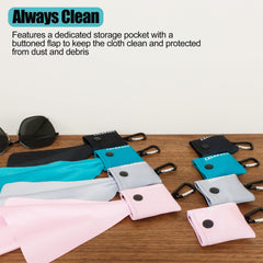 Ultra-soft microfiber cleaning cloth for eyeglasses and sunglasses