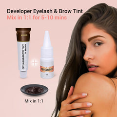 eyelash color kit brown 7ml container