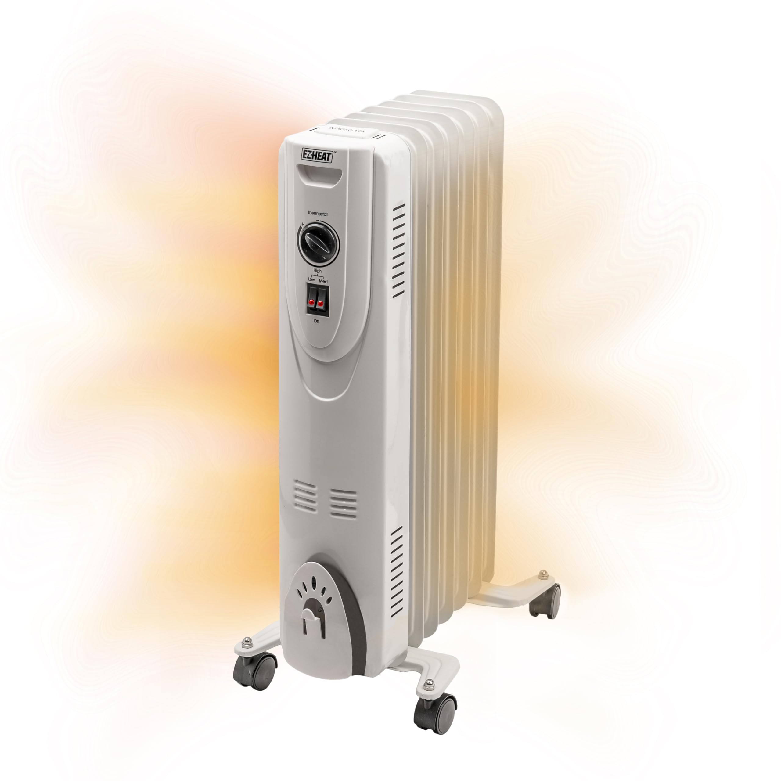 EZ-HEAT MTDR-06WC oil filled radiator heater front view