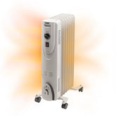 EZ-HEAT MTDR-06WC oil filled radiator heater front view