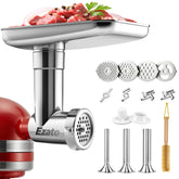 EZATO stainless steel meat grinder attachment for KitchenAid mixer