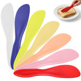 Ezymivs 7 Pcs Plastic Butter Knife Spreader multicolor set