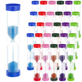 Fabbay 40 pack 2 minute sand timer blue color for kids