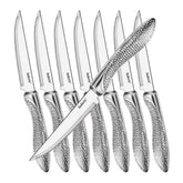 faderic 8pc steak knife set 4.5in serrated blade