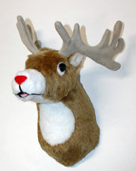 Fairgame plush deer shoulder mount hanging display