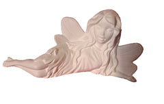 Fairy Laying on Side 8 inch ceramic bisque ready to paint