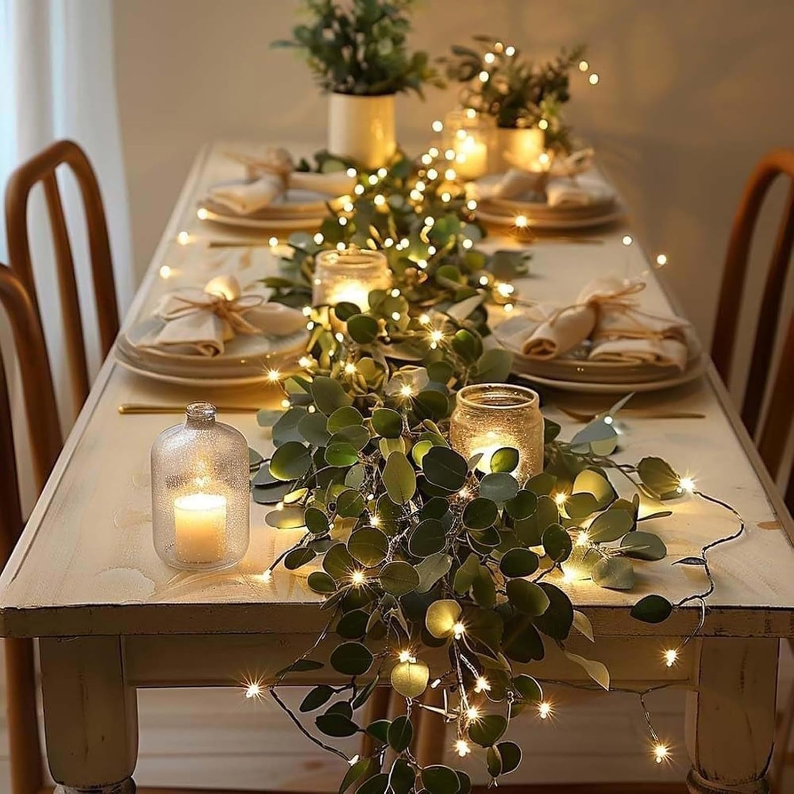 Fairy Light Olive Vine 6ft 96 LED on lifelike branches
