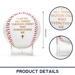 Decorative baseball for faith room and college dorm