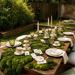 Fake Moss Table Runner forest inspired design