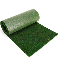 Realistic green moss table runner 12x72 inches