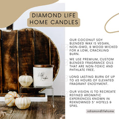 Candle with crackling wooden wick autumn scent