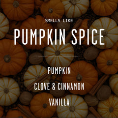 Autumn scented soy wax candle for home décor