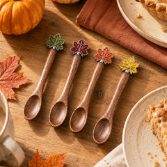 Wooden tasting spoons safe for hot and cold foods