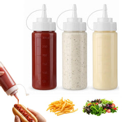 Falzqq 12oz squeeze bottle set white PE