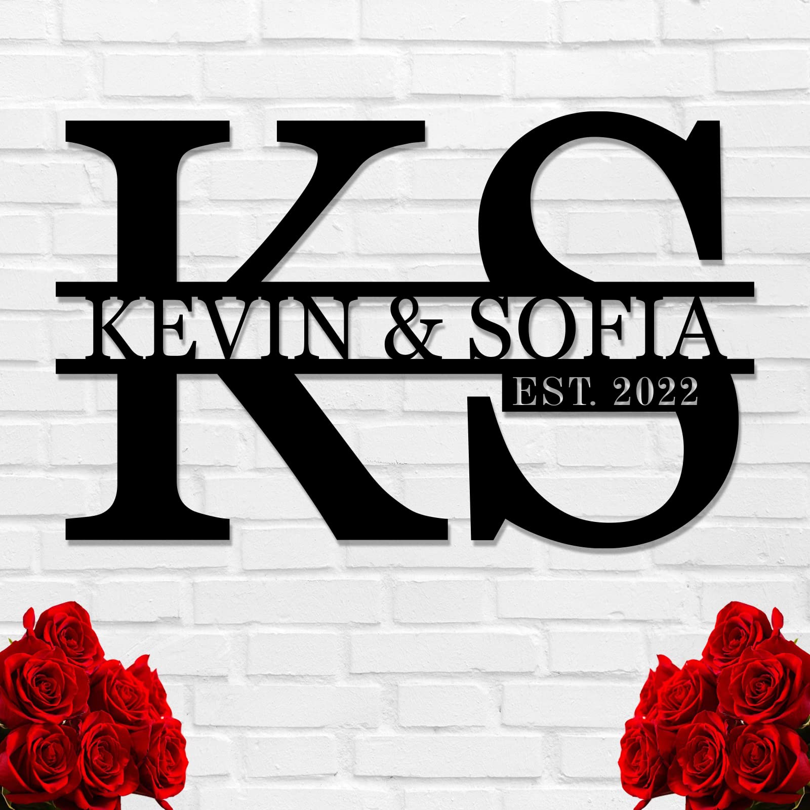 Family Name Sign metal wall decor