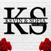 Family Name Sign metal wall decor