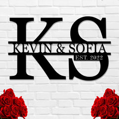 Family Name Sign metal wall decor