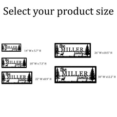 Wall decor featuring family name sign