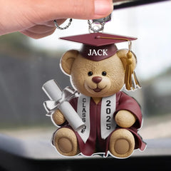 Compact 3.54 x 3.54 inch acrylic ornament for car and desk