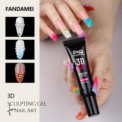 FANDAMEI chrome powder kit in gold silver and white