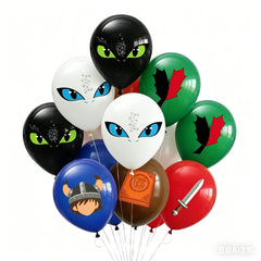 Fantasy Dragon Party Balloons 24PCS set with 6 designs