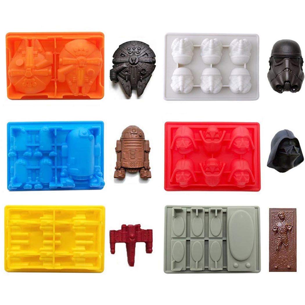 FantasyBear Star War Shaped Mold 6pc silicone mold set image 1