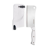 Farberware Edgekeeper triple riveted cleaver knife close up