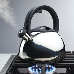 Farberware kettle with flip-up lock-open spout cap