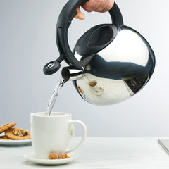 Farberware 2.3 quart induction tea kettle in silver